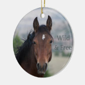 ウラ：プライヤマウンテンワイルドマスタング セラミックオーナメント (左)