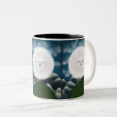 ウリお洒落ー間抜けすごいの羊 ツートーンマグカップ (正面右)