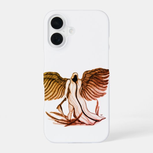ウリエル天使 iPhone 16ケース (裏面)
