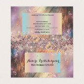 ウリカバラグリッターハロービジネスカード 名刺 (外部フラット)