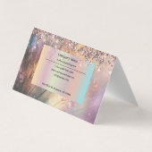 ウリカバラグリッターハロービジネスカード 名刺 (裏面)