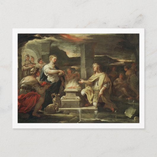 ウリッセウスとカリュプソ ポストカード (正面)