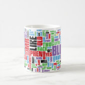 ウリッセースの単語の雲 コーヒーマグカップ (中央)