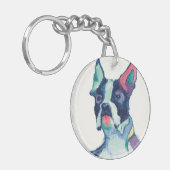 ウリッセースの水彩画のパステル キーホルダー (正面左)