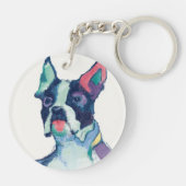 ウリッセースの水彩画のパステル キーホルダー (裏面)