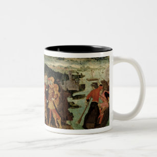 ウリッセースのcassoneのパネル、Sieneseのリターン ツートーンマグカップ