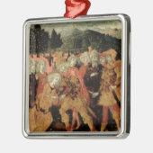 ウリッセースのcassoneのパネル、Sieneseのリターン メタルオーナメント (左)