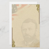 ウリッセースS.グラントの内戦の個人的な文房具 便箋 (正面/裏面)