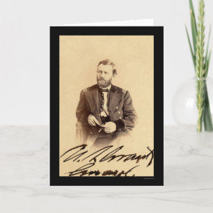 ウリッセースS.グラントSignedカード1862年 カード