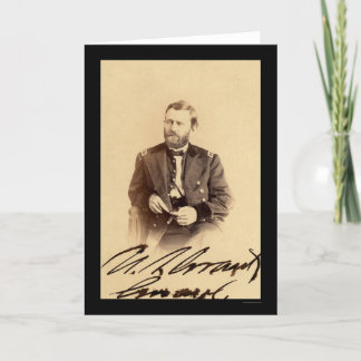 ウリッセースS.グラントSignedカード1862年 カード