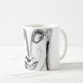 ウリングブッダワットホバンコクタイB&W コーヒーマグカップ (正面右)