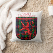 ウルクハートタータンチェックスコティッシュプレイドライオンランパント クッション (ブランケット)