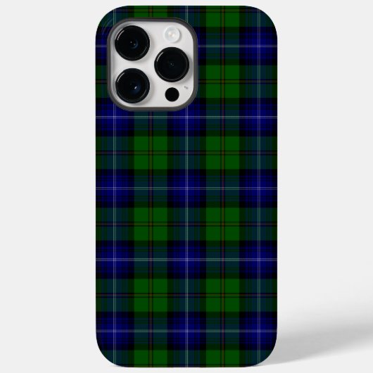 ウルクハートタータンチェックブルーグリーンプレイド Case-Mate iPhoneケース (裏面)