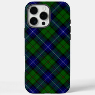 ウルクハートタータンチェックブルーグリーンプレイド iPhone 16 PRO MAXケース