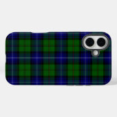 ウルクハートタータンチェックブルーグリーンプレイド Case-Mate iPhoneケース (裏面 (横))