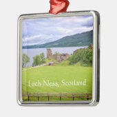 ウルクハート城ローチネススコットランド写真 メタルオーナメント (左)