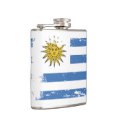 ウルグアイのグランジな旗 フラスク (右)