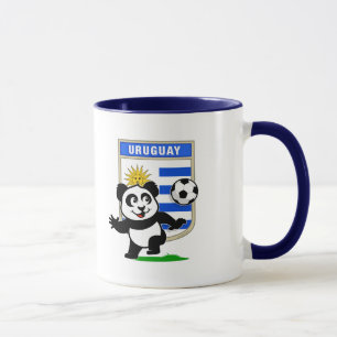 ウルグアイのサッカーのパンダ マグカップ