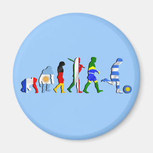 ウルグアイのサッカーのフットボールの進化のfutbollのギフト マグネット