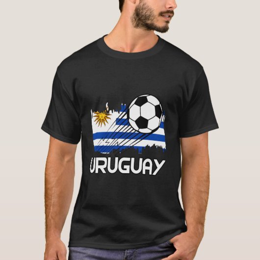ウルグアイのサッカーファン Tシャツ (正面)