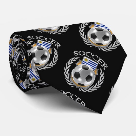 ウルグアイのサッカー2016ファンのギア ネクタイ (ロール)