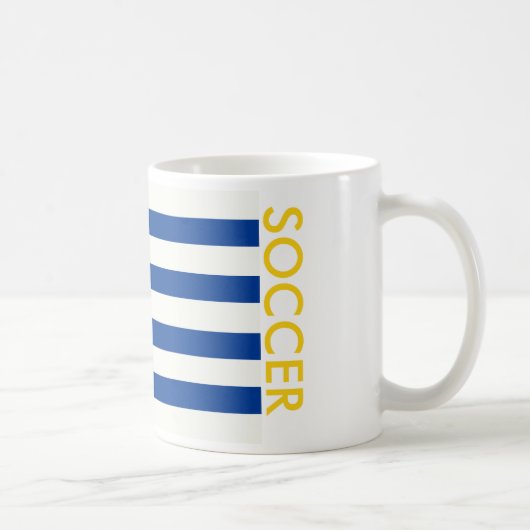ウルグアイのサッカー コーヒーマグカップ (右)