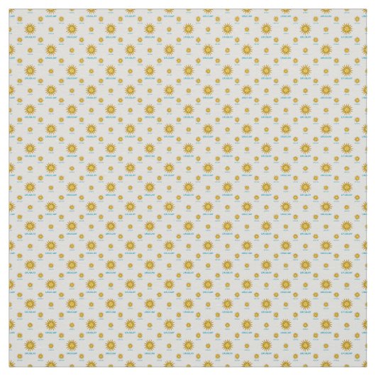 ウルグアイのシンボルモチーフ模様 ファブリック (見本)