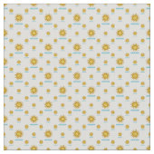 ウルグアイのシンボルモチーフ模様 ファブリック (クローズアップ)