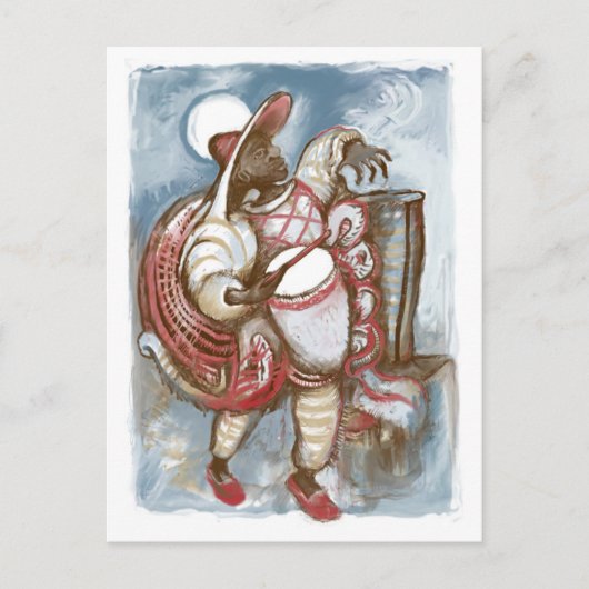 ウルグアイのドラムマン ポストカード (正面)