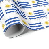 ウルグアイのラッピング紙、ウルグアイ国旗の愛国心 ラッピングペーパー (ロールコーナー)