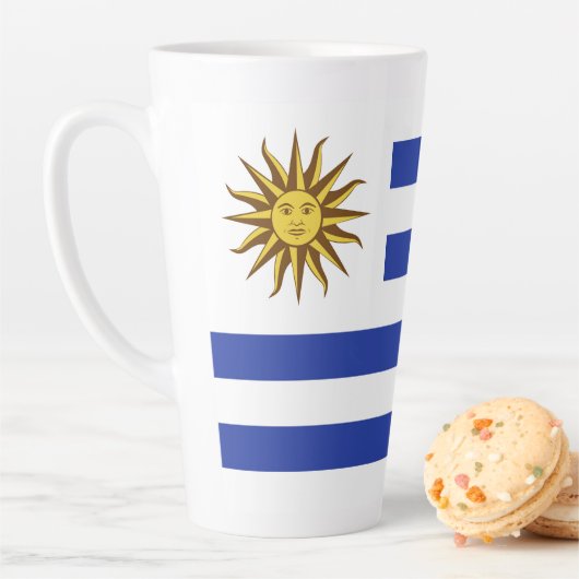 ウルグアイの国旗 カフェラテマグ (インサイチュ)