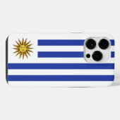 ウルグアイの国旗 iPhoneケース (裏面横)
