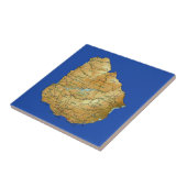 ウルグアイの地図のタイル タイル (側面)