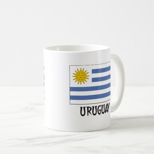 ウルグアイの旗 コーヒーマグカップ (正面右)