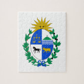 ウルグアイの紋章付き外衣 ジグソーパズル (縦)