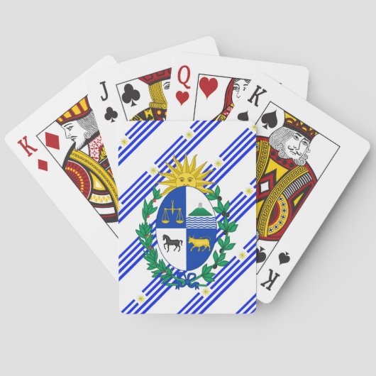 ウルグアイストライプ国旗 トランプ (裏面)