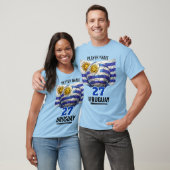 ウルグアイ代表サッカー遺産の旗 Tシャツ (ユニセックス)
