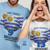 ウルグアイ代表サッカー遺産の旗 Tシャツ