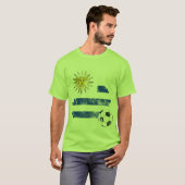 ウルグアイ動揺してサッカー Tシャツ (正面フル)