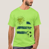 ウルグアイ動揺してサッカー Tシャツ (正面)