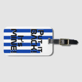 ウルグアイ国おもしろい旗 ラゲッジタグ (正面横)