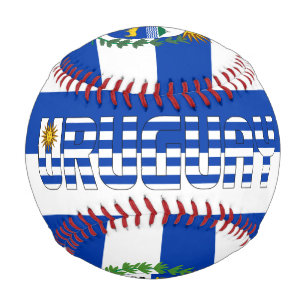ウルグアイ国旗とコート・オブ・アームズ 野球ボール