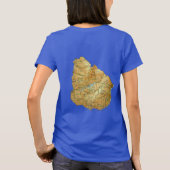 ウルグアイ国旗と地図dk Tシャツ (裏面)