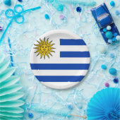 ウルグアイ国旗のパーティープレート ペーパープレート (パーティー)