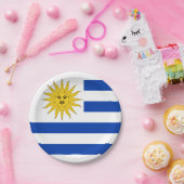ウルグアイ国旗のプレート、パーティー、スポーツ、ウルグアイ ペーパープレート (パーティー)