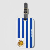 ウルグアイ国旗の愛国心 ラゲッジタグ (正面縦)