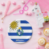 ウルグアイ国旗の紋章 ペーパープレート (パーティー)