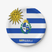 ウルグアイ国旗の紋章 ペーパープレート (正面)