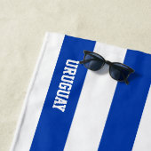 ウルグアイ国旗の輝かしい愛国心 ビーチタオル (インサイチュ)