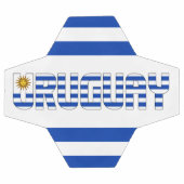 ウルグアイ国旗の青い白い太陽、5月の愛国心 サッカーボール (フラット)